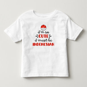 Camiseta De Bebé Soy tan linda que debo ser indonesia