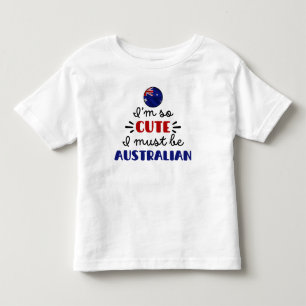 Camiseta De Bebé Soy tan lindo que debo ser australiano