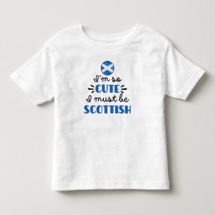 Camiseta De Bebé Soy tan lindo que debo ser escocés