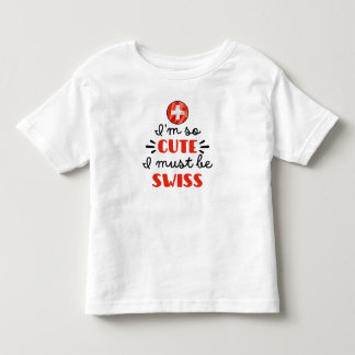 Camiseta De Bebé Soy tan lindo que debo ser suizo