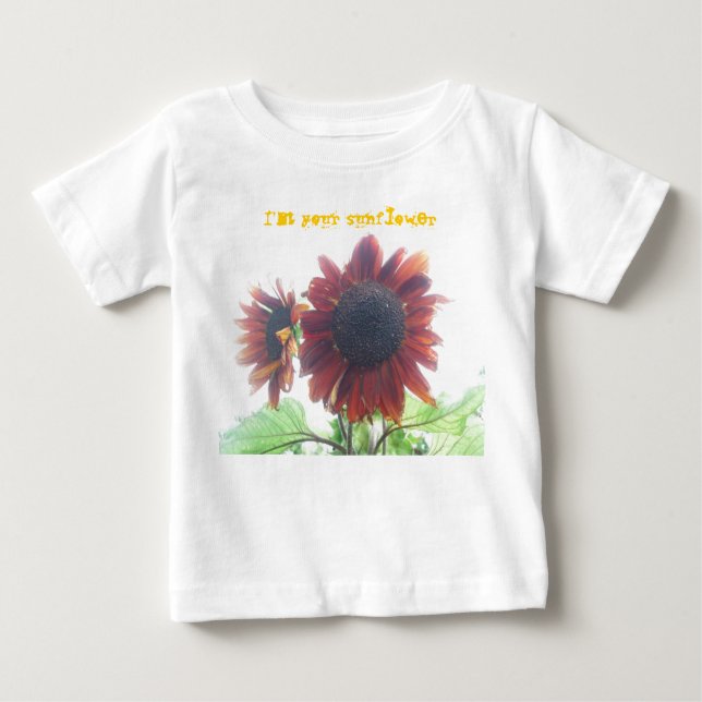 Camiseta De Bebé Soy tu girasol (Anverso)