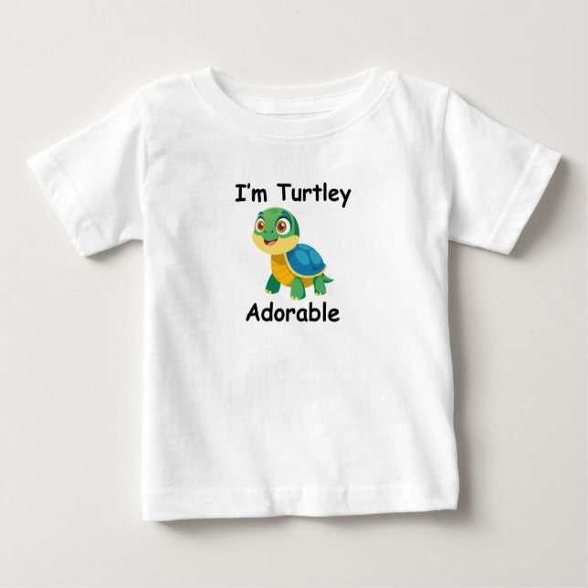 CAMISETA DE BEBÉ SOY TURTLEY ADORABLE (Anverso)