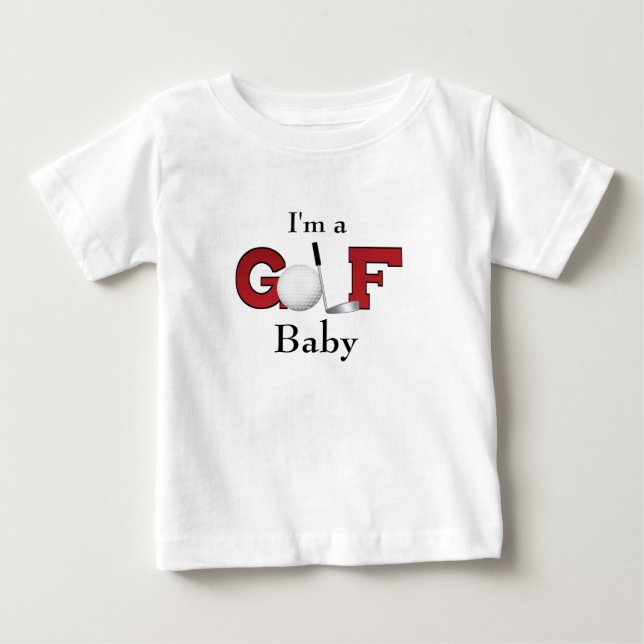 Camiseta De Bebé Soy un bebé de golf (Anverso)