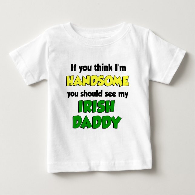 Camiseta De Bebé Soy un buen papi irlandés (Anverso)