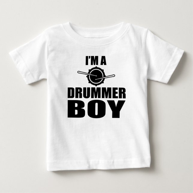 CAMISETA DE BEBÉ SOY UN CHICO DE DRUMER (Anverso)