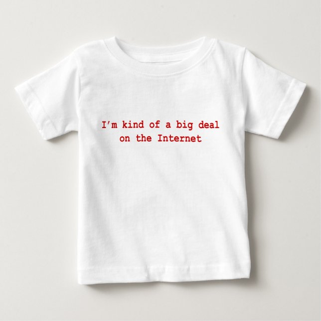 Camiseta De Bebé Soy un gran negocio en Internet (Anverso)