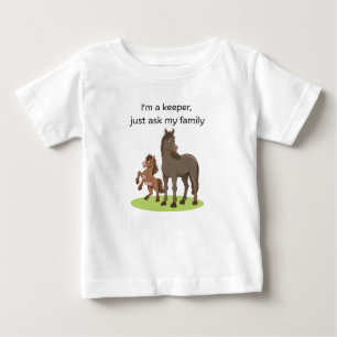 Camiseta De Bebé Soy un guardián (caballos)