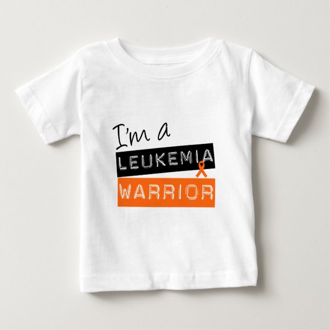 Camiseta De Bebé Soy un GUERRERO v2 de la leucemia (Anverso)
