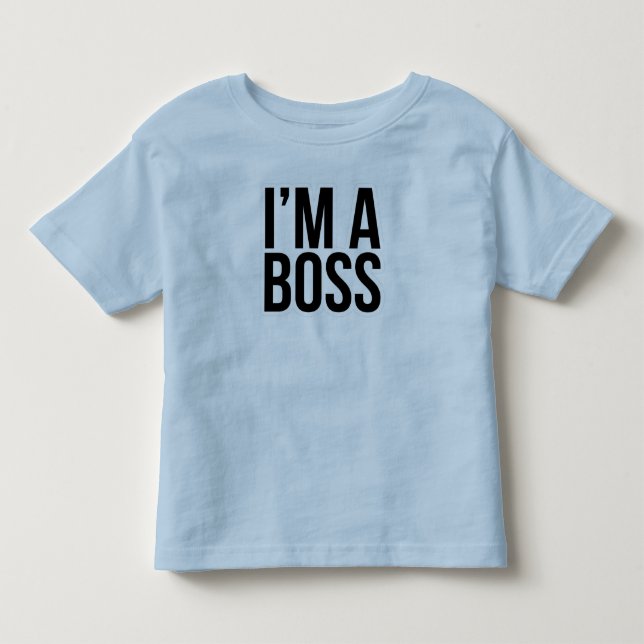 Camiseta De Bebé Soy Un Jefe - Pequeño Pero Todopoderoso Tee Pequeñ (Anverso)