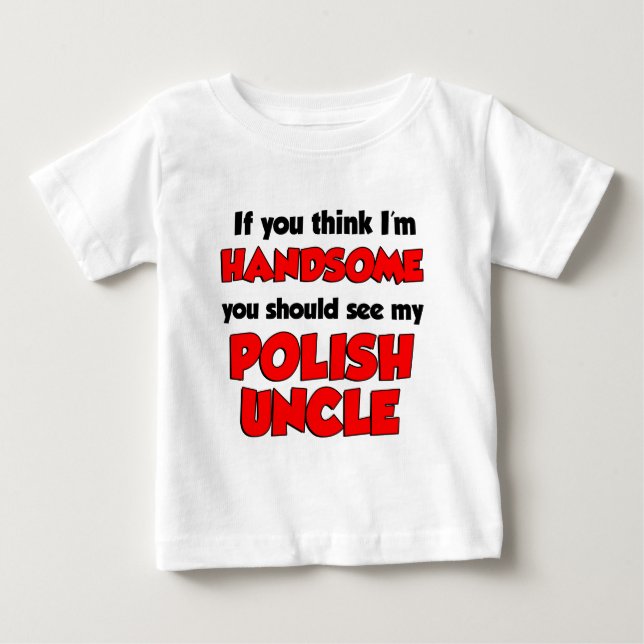 Camiseta De Bebé Soy un lindo tío polaco (Anverso)