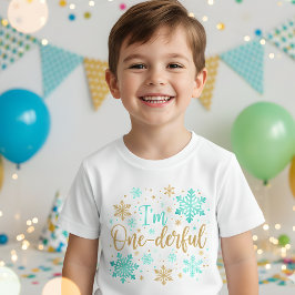 Camiseta De Bebé Soy un maravilloso copo de nieve de primer cumplea