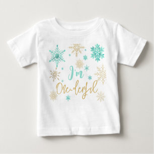 Camiseta De Bebé Soy un maravilloso copo de nieve de primer cumplea