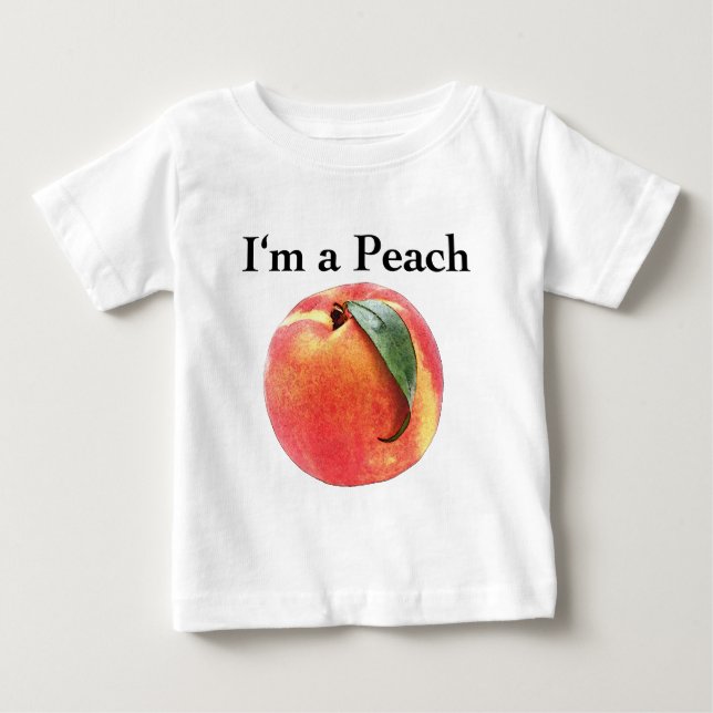 Camiseta De Bebé Soy un melocotón (Anverso)
