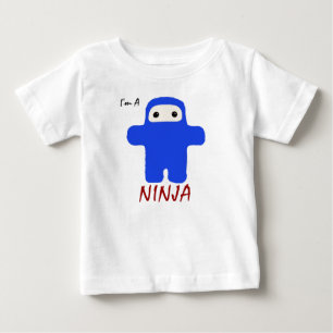 Camiseta De Bebé Soy un Ninja en niños azules