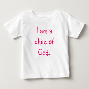 Camiseta De Bebé Soy un niño de dios
