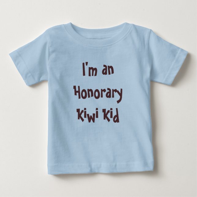 Camiseta De Bebé Soy un niño honorario del kiwi (Anverso)