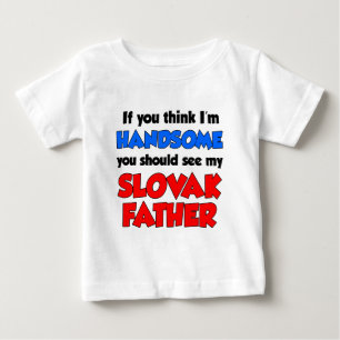 Camiseta De Bebé Soy un padre eslovaco guapo