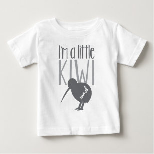 Camiseta De Bebé Soy un pequeño kiwi con el pájaro lindo de Nueva