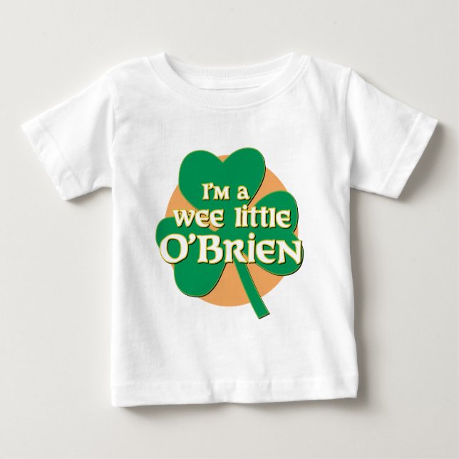Camiseta De Bebé Soy un pequeño o'Brien Long Sleeve Toddler Tee (Anverso)