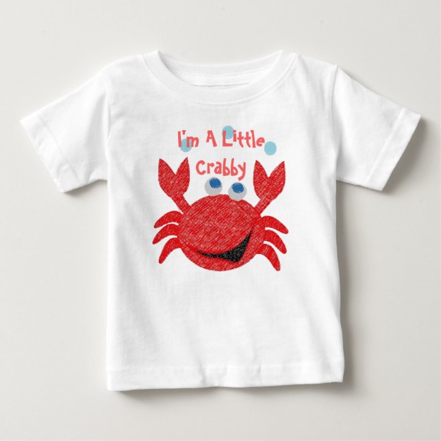 Camiseta De Bebé Soy un poco de cangrejo (Anverso)