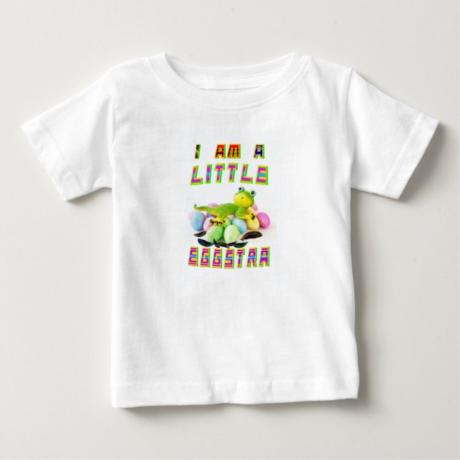 Camiseta De Bebé Soy un poco Eggstra (Anverso)