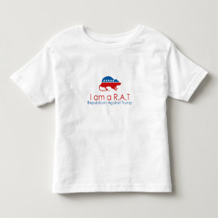 Camiseta De Bebé Soy un R.A.T.: Republicano contra Trump