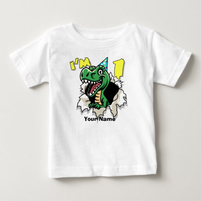 Camiseta De Bebé Soy un rasgón del dinosaurio (Anverso)