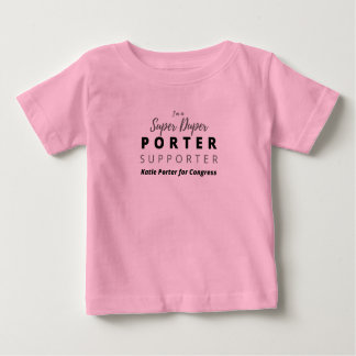 Camiseta De Bebé Soy un Super Duper Porter Supporter