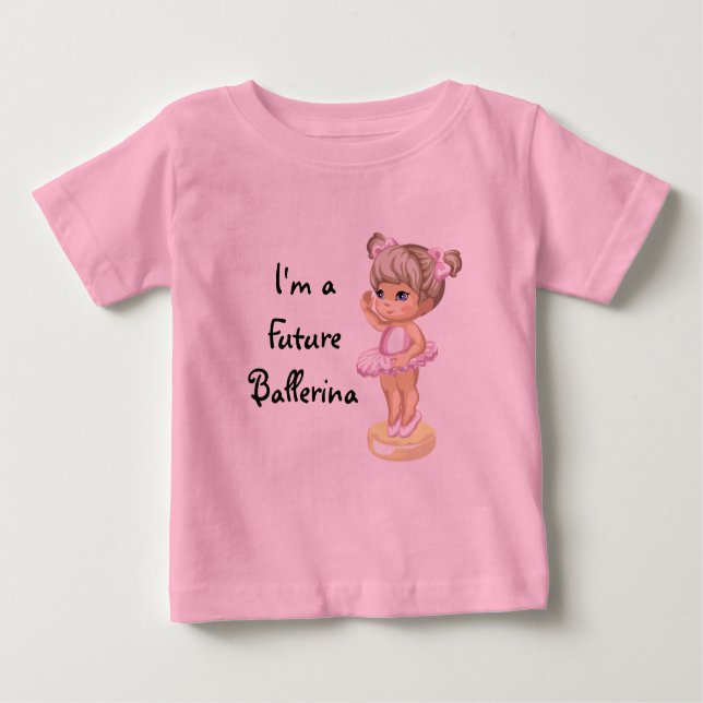 Camiseta De Bebé Soy una Ballerina Futura (Anverso)
