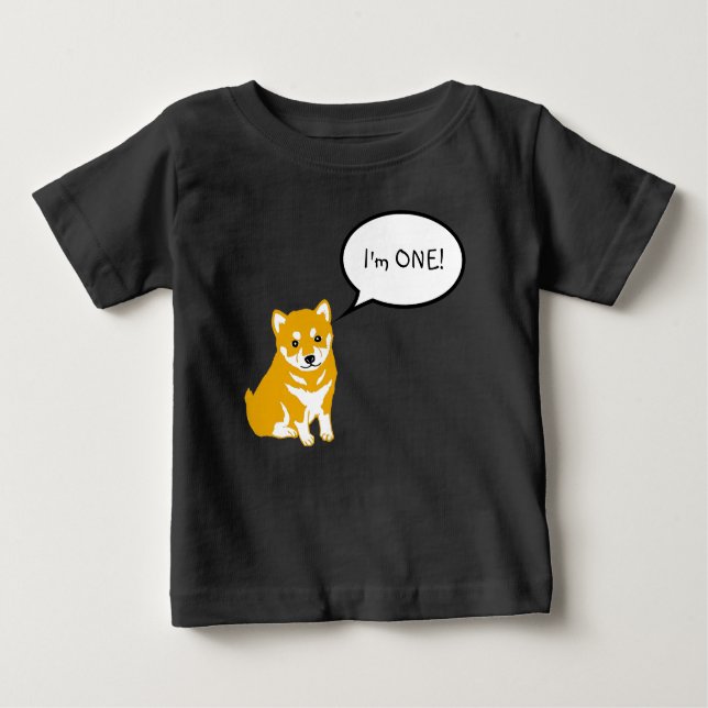 Camiseta De Bebé Soy una burbuja de discurso chiíta inu 2 té de beb (Anverso)