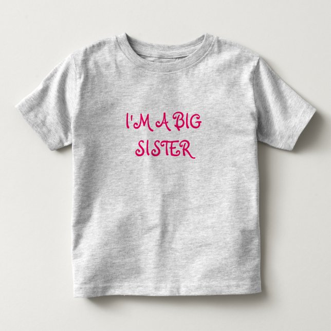 CAMISETA DE BEBÉ SOY UNA HERMANA GRANDE (Anverso)
