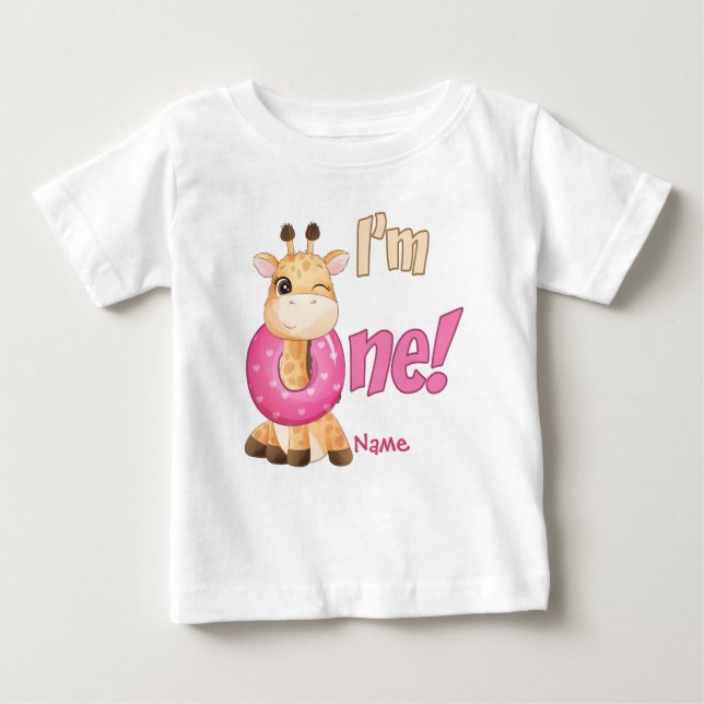 Camiseta De Bebé Soy una jirafa (Anverso)
