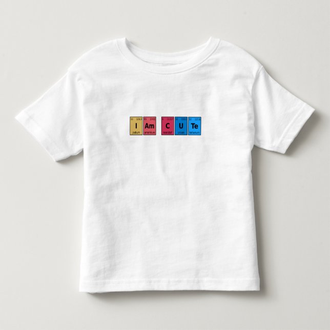 Camiseta De Bebé Soy una tabla periódica corta (Anverso)