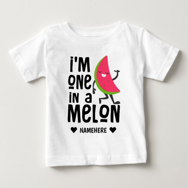 Camiseta De Bebé Soy uno en un "Melón" (Anverso)