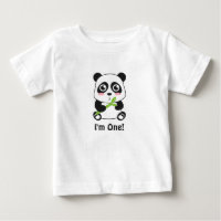 Soy Uno, Primera Cumpleaños, Panda Bebé Lindo