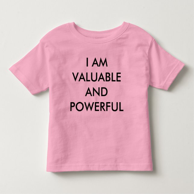 Camiseta De Bebé Soy valioso y poderoso Yo soy la resistencia (Anverso)