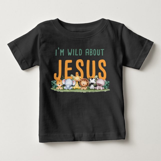 Camiseta De Bebé Soy Wild About Jesus - Kids & Women's Christian (Anverso)