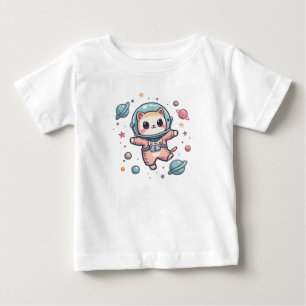 Camiseta De Bebé Space Meow-naut, lindo gato kawaii