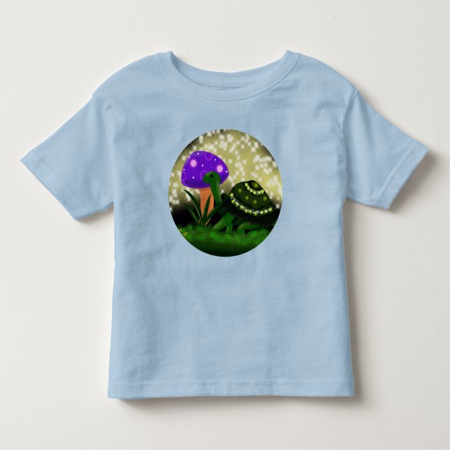 Camiseta De Bebé Sparkly Turtle T-Shirt (Anverso)