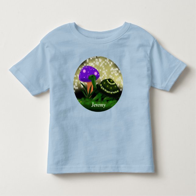 Camiseta De Bebé Sparkly Turtle T-Shirt (Anverso)