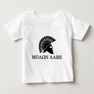 Camiseta De Bebé Spartan Helmet Molon Labe