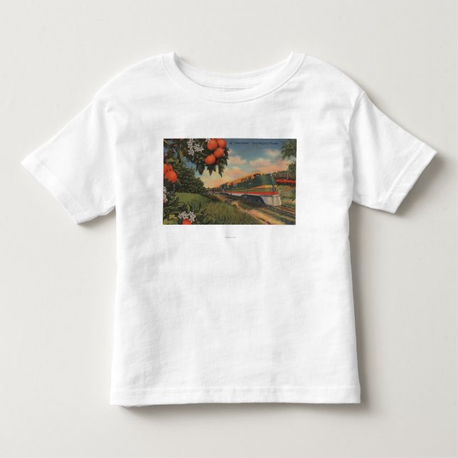 Camiseta De Bebé Special anaranjado del flor del tren (Anverso)