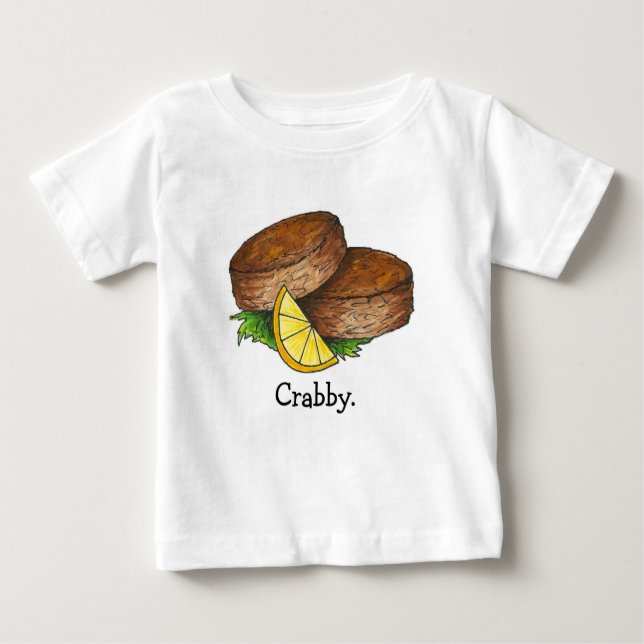 Camiseta De Bebé Spicy Maryland Crab Crabakes Seafood Foodie (Anverso)