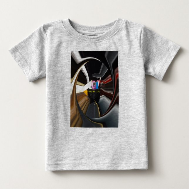 Camiseta De Bebé Spinning Office Essentials Modern Wall Decor (Anverso)