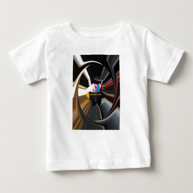 Camiseta De Bebé Spinning Office Essentials Modern Wall Decor (Anverso)