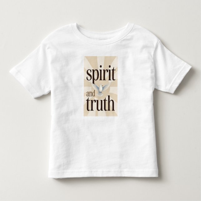 Camiseta De Bebé Spirit and Truth Christian Baby's Tee Shirt (Anverso)