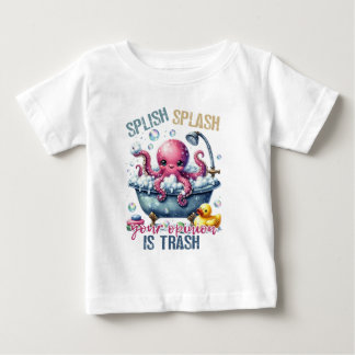 Camiseta De Bebé Splash Splash Tu Opinión Es Basura 
