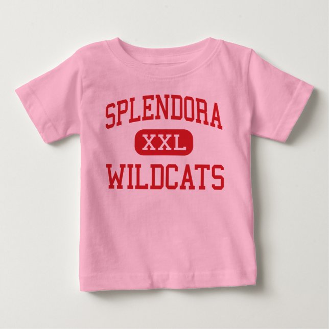 Camiseta De Bebé Splendora - Wildcats - Middle - Splendora Texas (Anverso)