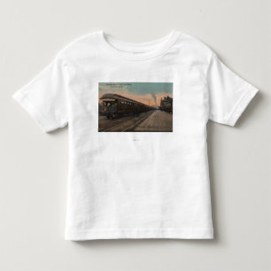 Camiseta De Bebé Spokane, WA - opinión N. Pacific Train y depósit