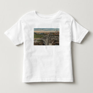 Camiseta De Bebé Spokane, WA - realización ferroviaria pacífica de
